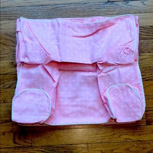 New!  Pottery Barn Pink Twill Dot My 1st Chair